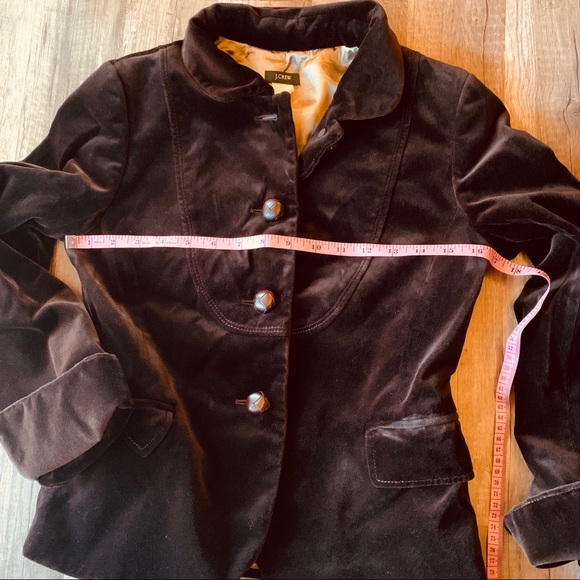 J .Crew brown velvet blazer - Picture 6 of 7